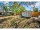 Backyard with a storage shed that offers extra space for gardening equipment and outdoor tools at 4085 37Th N Ave, St Petersburg, FL 33713