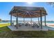 Community pavilion and picnic area offers a shaded place to gather and enjoy the waterfront at 4900 Brittany S Dr # 1810, St Petersburg, FL 33715