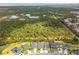 Stunning aerial view of homes backing onto a lush green space and waterways at 5048 Inshore Landing Dr, Apollo Beach, FL 33572