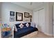 Spare bedroom with a daybed, decor and a ceiling fan at 5828 Clairwood Ct, Palmetto, FL 34221