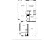 Detailed floor plan showcasing the layout of rooms on the first level of the property at 6233 Olivedale Dr, Riverview, FL 33578