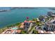 Wonderful aerial view of a waterfront property featuring lush landscape and panoramic ocean views at 6295 Bahia Del Mar Cir # 406, St Petersburg, FL 33715