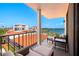 Enjoy outdoor living with seating and beautiful views from this condo's private balcony at 6295 Bahia Del Mar Cir # 406, St Petersburg, FL 33715