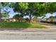 Street view of a single-story house with a carport, lush green lawn, and mature trees enhancing curb appeal at 6415 13Th N Ave, St Petersburg, FL 33710