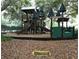 Community playground nestled under the shade trees for Gathering fun and recreation at 7031 Kendall Heath Way, Land O Lakes, FL 34637