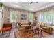 Bright and spacious living room with comfortable seating, and large windows with scenic views at 7340 West Dr, Wesley Chapel, FL 33544