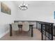 Inviting dining area with stylish light fixture, seating for four, and modern decor at 736 Coral Reef Dr, Tampa, FL 33602