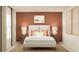 Inviting bedroom with stylish décor, a comfortable bed, and soft lighting at 10290 Purple Leaf Ct, Riverview, FL 33578