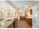 Spacious kitchen with granite countertops and stainless steel appliances, perfect for cooking and entertaining guests at 109 S Nimbus Ave, Clearwater, FL 33765