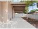 Covered back patio with concrete flooring, connected to an adjacent yard area at 11709 N Armenia Ave, Tampa, FL 33612