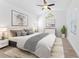 Bright main bedroom with neutral tones, large window, and elegant furnishings at 11709 N Armenia Ave, Tampa, FL 33612