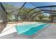 Sparkling pool with screened enclosure, providing an ideal spot for relaxing and entertaining at 11709 N Armenia Ave, Tampa, FL 33612