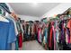 Large walk-in closet filled with clothing and storage solutions, maximizing space at 13380 Great Plains Dr, Riverview, FL 33579