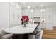 Spacious kitchen with custom cabinets, modern appliances, and large center island at 15704 Mifflin Ct, Tampa, FL 33647