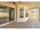 Enclosed patio features tiled flooring and offers a private outdoor space, accessible by sliding glass doors at 1639 Wakefield Dr, Brandon, FL 33511