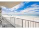 Stunning ocean views from the balcony, overlooking the beach and pier at 18650 Gulf Blvd # 203, Indian Shores, FL 33785