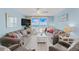 Cozy living room featuring comfortable couches, ocean views, and bright natural light at 18650 Gulf Blvd # 203, Indian Shores, FL 33785