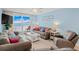 Relaxing living room with comfy sofas, large windows framing beach view, and coastal accents at 18650 Gulf Blvd # 203, Indian Shores, FL 33785