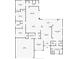 Detailed floor plan showing layout of bedrooms, bathrooms, kitchen, living room, and outdoor patio at 2808 Abbey Grove Dr, Valrico, FL 33594