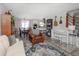 Open-concept living room with a seamless transition to the kitchen and dining area, perfect for entertaining at 3035 Annadale, Brandon, FL 33511