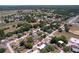 This aerial image shows the house and its position in the neighborhood at 30456 Willow Bank Ave, Brooksville, FL 34602