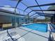 Inviting screened-in pool area with seating, ideal for enjoying outdoor living at 30456 Willow Bank Ave, Brooksville, FL 34602