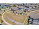Aerial view of spacious fenced-in backyard, perfect for recreation and outdoor enjoyment at 9411 Lemon Drop Loop, Sun City Center, FL 33573