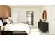 Stylish bedroom with a large bed, dark dresser, and decor for a comfortable living space at 11106 E 65Th Ter, Palmetto, FL 34221