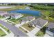 A quiet neighborhood setting, backs to a serene pond with lush green landscaping at 11257 Linden Depot Rd, San Antonio, FL 33576