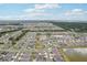 High-angle view of a planned community showcasing a lake, manicured lawns, and plentiful trees at 13055 Willow Grove Dr, Riverview, FL 33579