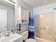 Bathroom with vanity, mirror, toilet, and tub/shower combo at 1432 Windjammer Pl, Valrico, FL 33594