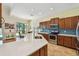 Gourmet kitchen with stainless steel appliances and an island at 1709 Sunset Dr, Tarpon Springs, FL 34689