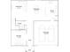 First floor plan featuring an open layout with a Gathering room, dining room, kitchen, flex space, and two-car garage at 1876 Colding Dr, Ruskin, FL 33570