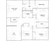 Second floor plan includes owner's suite, three bedrooms, two bathrooms, laundry room and a loft area at 1876 Colding Dr, Ruskin, FL 33570