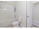 A bright bathroom offers a shower/tub combo and tile flooring at 20404 Autumn Fern Ave, Tampa, FL 33647