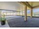 The screened-in lanai has high ceilings at 20404 Autumn Fern Ave, Tampa, FL 33647