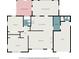 Detailed floor plan showcasing the layout including bedrooms, bathrooms, kitchen, and living spaces at 2078 Shadow Ln, Clearwater, FL 33763