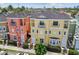 Townhomes in a neighborhood with sidewalks, landscaping, and convenient parking at 2305 Victoria Gardens Ln, Tampa, FL 33609