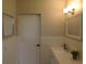 Updated bathroom showcasing modern vanity, lighting, and ample counter space at 2360 World Parkway Blvd # 36, Clearwater, FL 33763