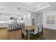 Kitchen with a large island that features counter seating and luxury finishes at 429 Erie Ave, Tampa, FL 33606
