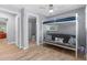 Bedroom featuring a futon bunk bed and an ensuite bathroom at 5421 Gay St, Weeki Wachee, FL 34607