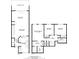 Detailed floorplan showcasing the layout of the two-story condo, including living spaces, bedrooms, and bathrooms at 6290 Bahia Del Mar Cir # 12, St Petersburg, FL 33715