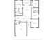 Detailed floor plan showcasing the layout of the house with labeled rooms and spaces, useful for visualization at 7099 Crested Orchid Dr, Brooksville, FL 34602
