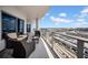 Balcony seating allows enjoyment of the stunning harbor view and city skyline at 1209 E Cumberland Ave # 2006, Tampa, FL 33602