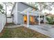 Backyard patio with a pergola perfect for entertaining at 138 69Th N Ave, St Petersburg, FL 33702