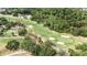 Scenic aerial view of the golf course with lush greenery and serene water feature at 1719 Bayhill Dr, Oldsmar, FL 34677
