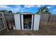 Spacious storage shed to keep your belongings organized and protected at 2035 Erin Dr, Holiday, FL 34690