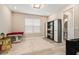 Versatile flex room with modern cabinet, natural light, and adjacent bathroom access at 2693 Leafwing Ct, Palm Harbor, FL 34683