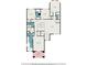 Upstairs floor plan showcasing bedroom sizes and bathroom locations in detail at 2693 Leafwing Ct, Palm Harbor, FL 34683
