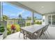 Inviting patio area perfect for outdoor dining and relaxation, with backyard views at 2693 Leafwing Ct, Palm Harbor, FL 34683